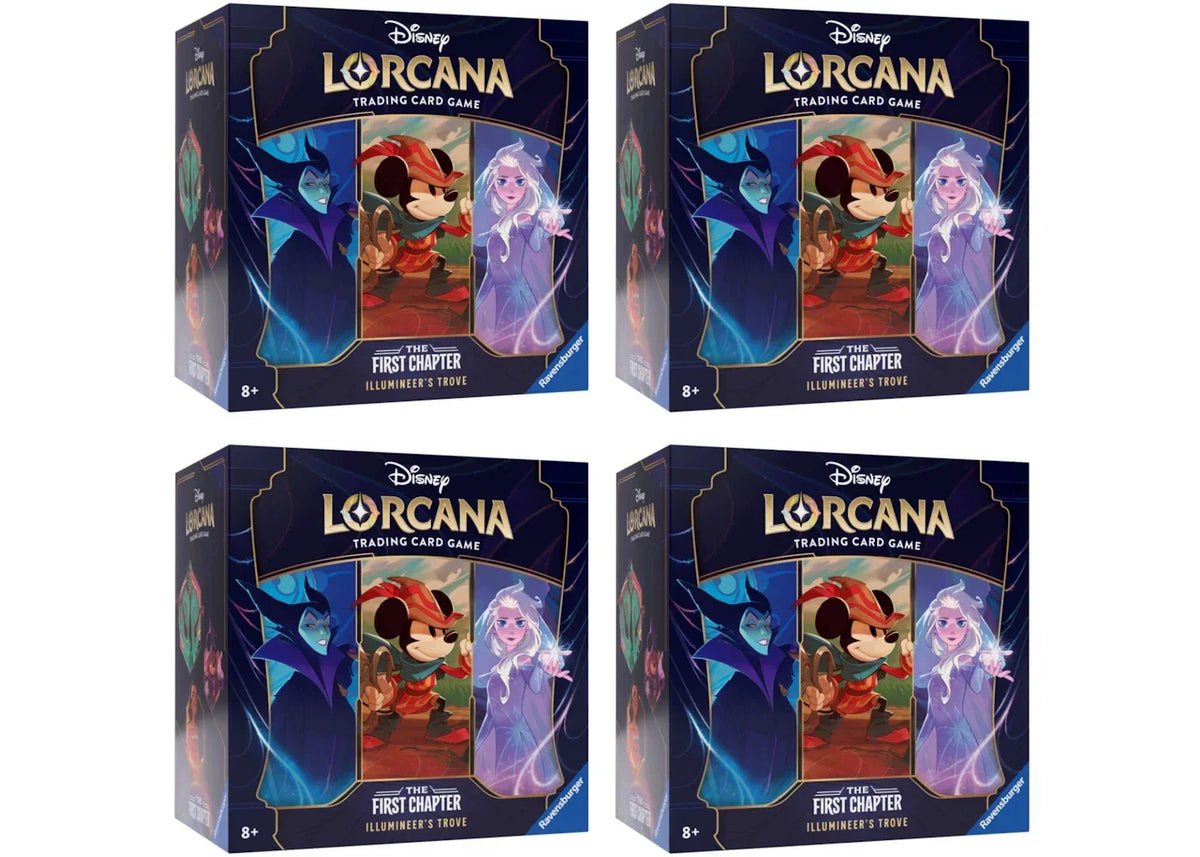 Disney Lorcana TCG The First Chapter Illumineer's Trove Box 4x Lot